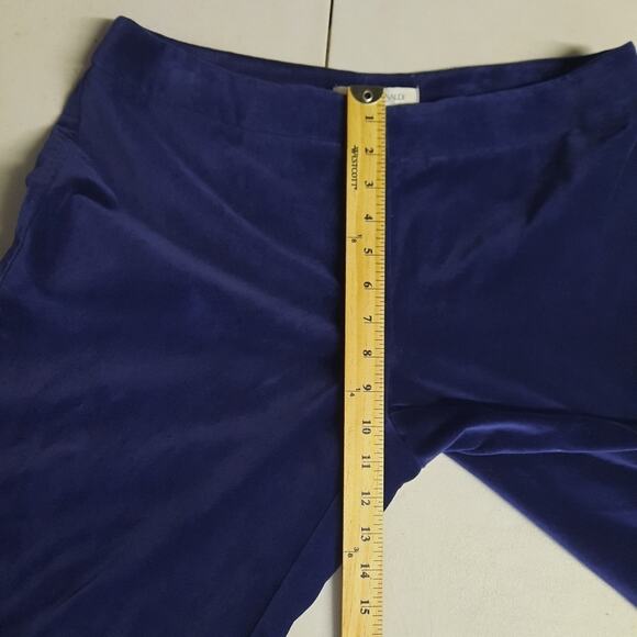 Marina Rinaldi Chump velvet velour trouser pants Made in Italy size 10 NWT - Picture 15 of 16